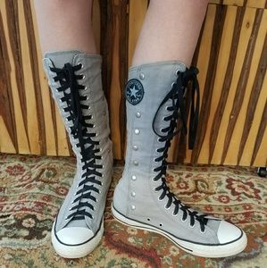 Calf-height Converse shoes